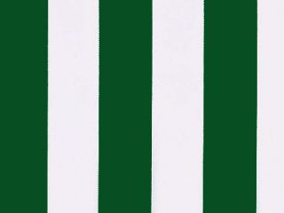 Groen en Wit Gestreepte Polyester Doek voor 3.5m x 2.5m Zonwering